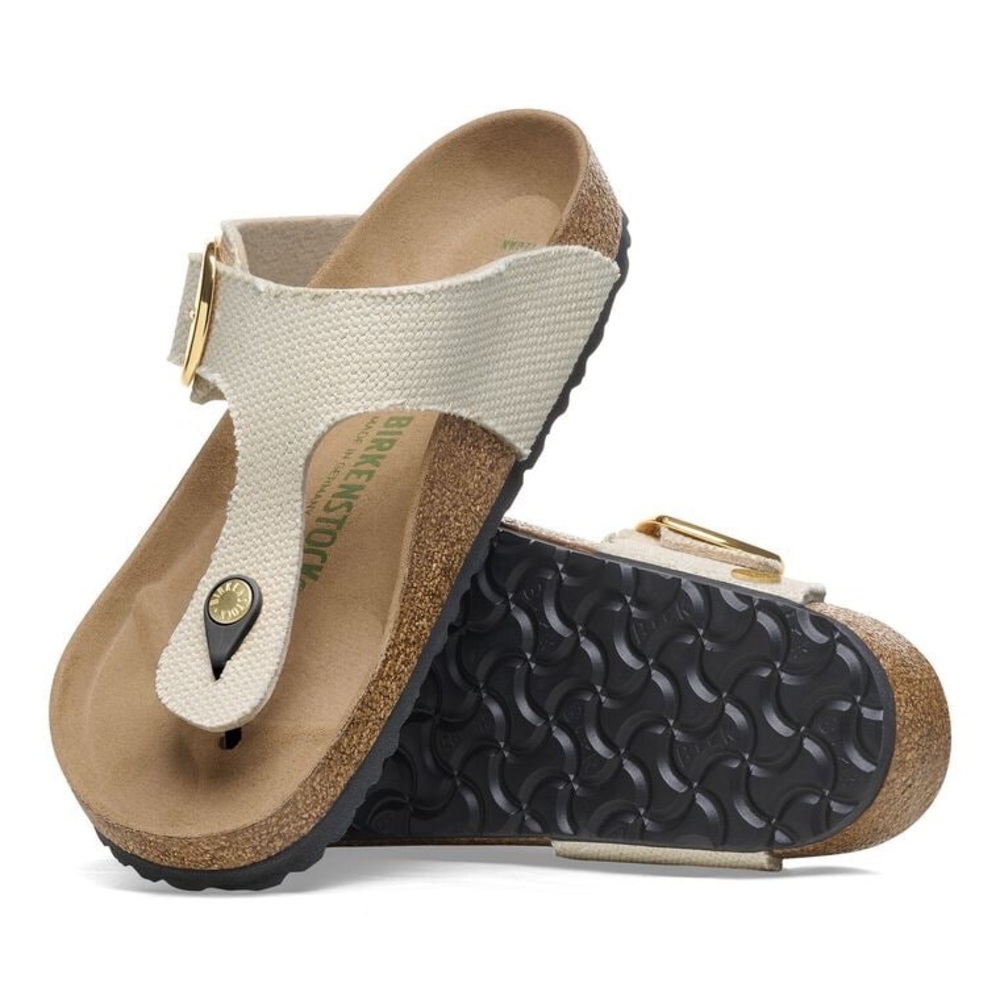 Birkenstock Women's Gizeh Vegan big buckle / canvas size 9 or 40 euro